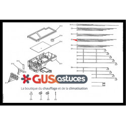 Ensemble de sondes gaz R9T~R13T 300942P Daikin