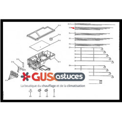 Ensemble de sondes liquide R4T~R8T 300940P Daikin