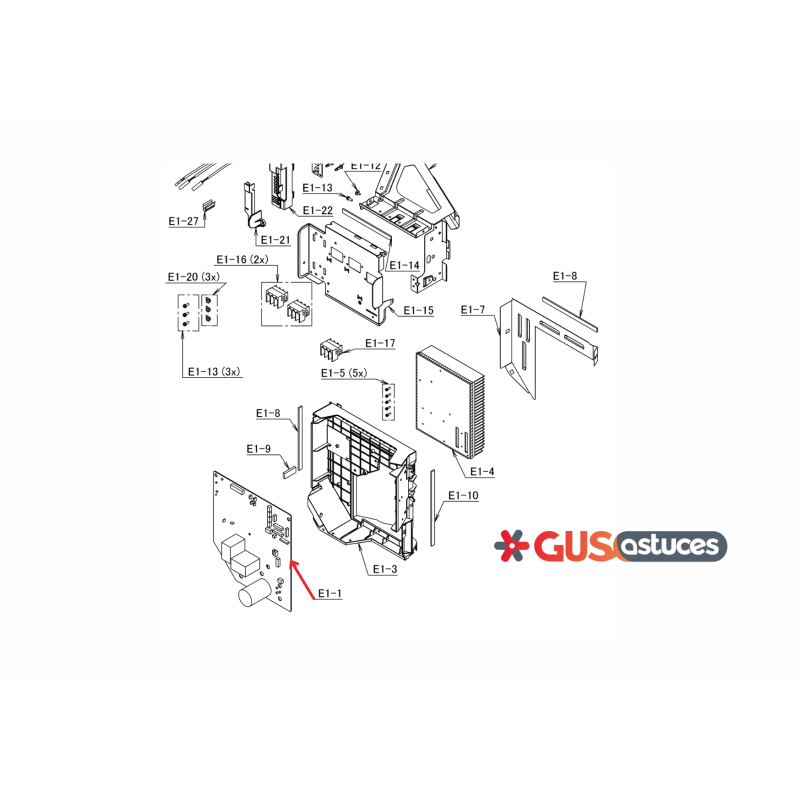 Platine EX13011-59A (D) Daikin 5045275