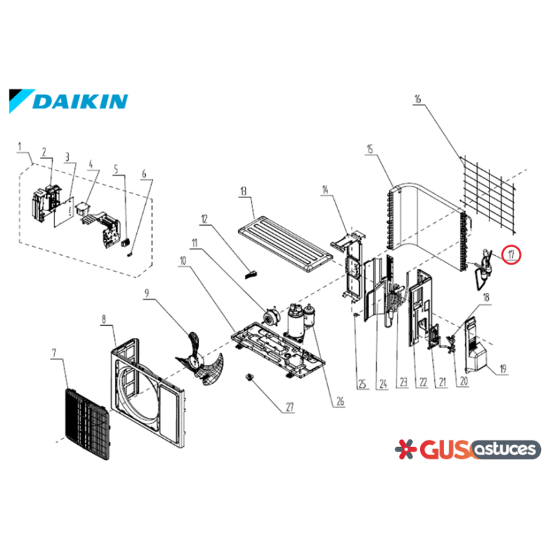 Moteur détendeur 5012242 Daikin