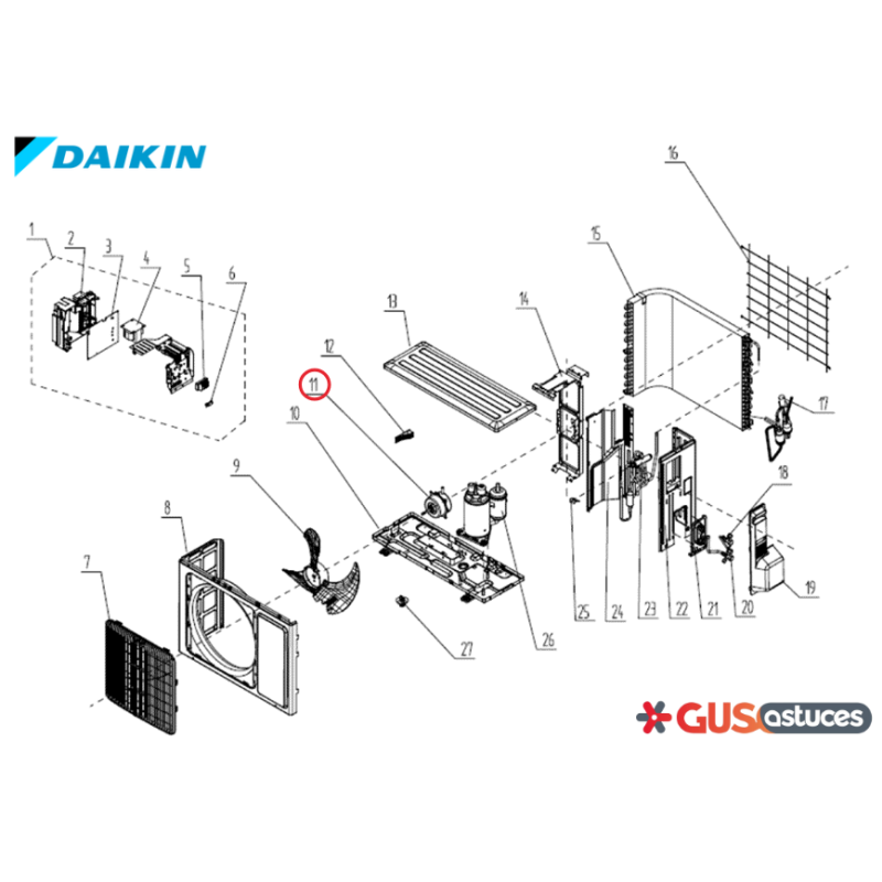 Moteur Ventilateur 5012326 Daikin