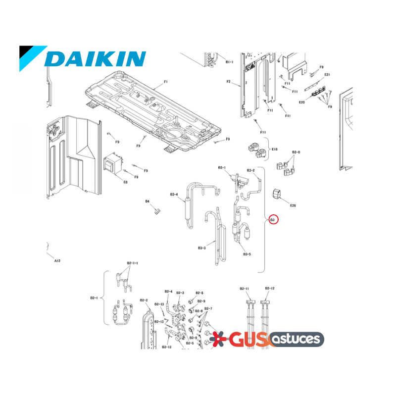 Vanne 4 voies 5020804 Daikin