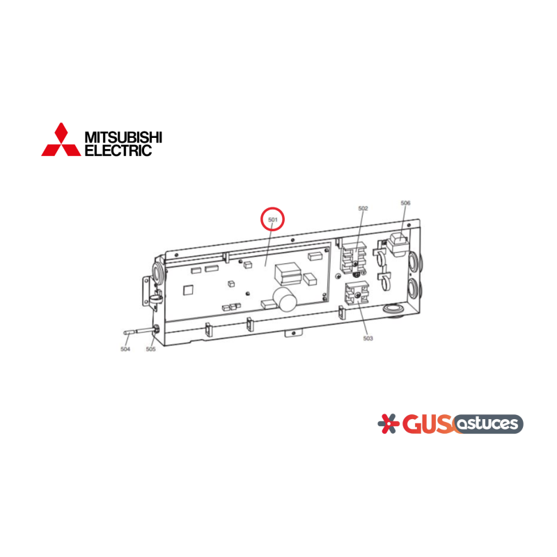 Carte de contrôle E27Y80447 Mitsubishi