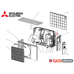 Bobine d'expansion E22F25493 Mitsubishi