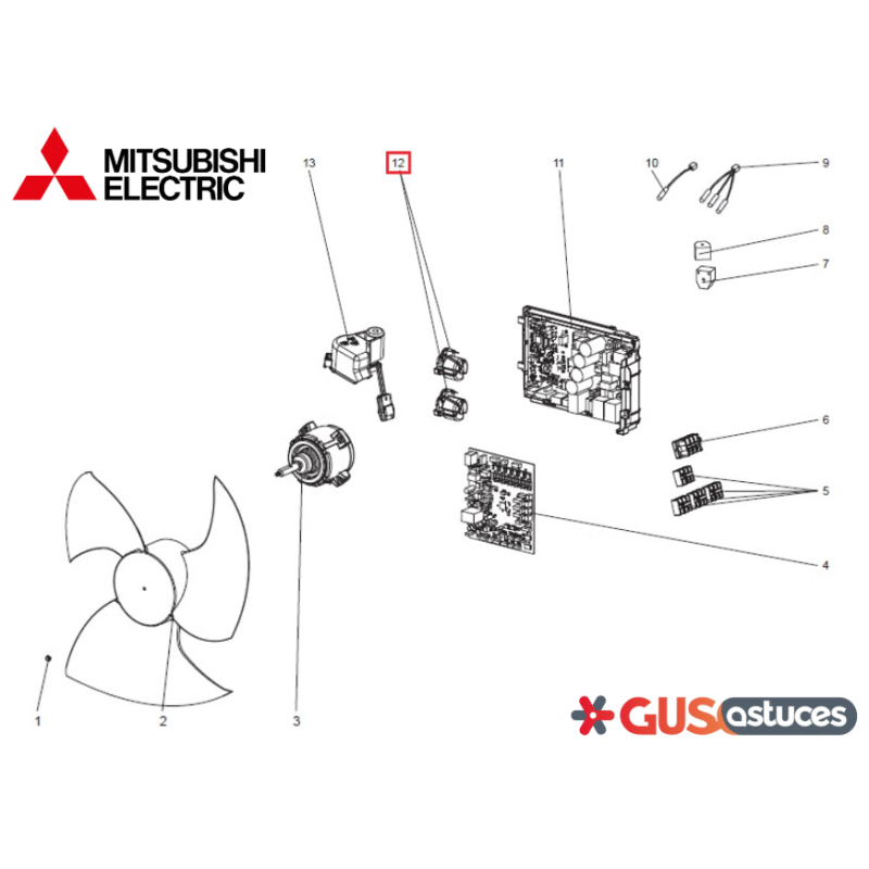 Réacteur E224L2337 Mitsubishi