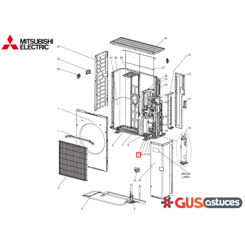 Soupape expansion E27Y99493 Mitsubishi