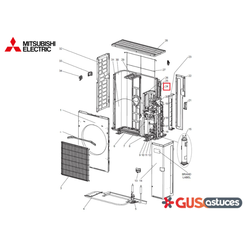 Capteur HP E27942646 Mitsubishi