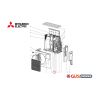 Bobine vanne d'expansion E2298C493 Mitsubishi