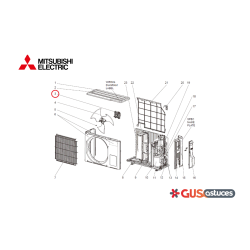 Moteur ventilateur G2W002350 Mitsubishi