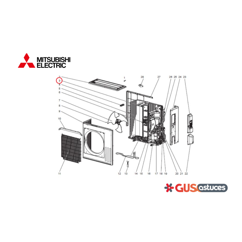 Support moteur E2233N515 Mitsubishi