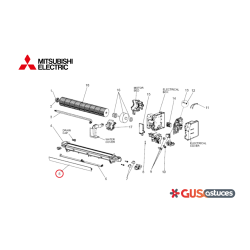 Volet T2W9K1041 Mitsubishi