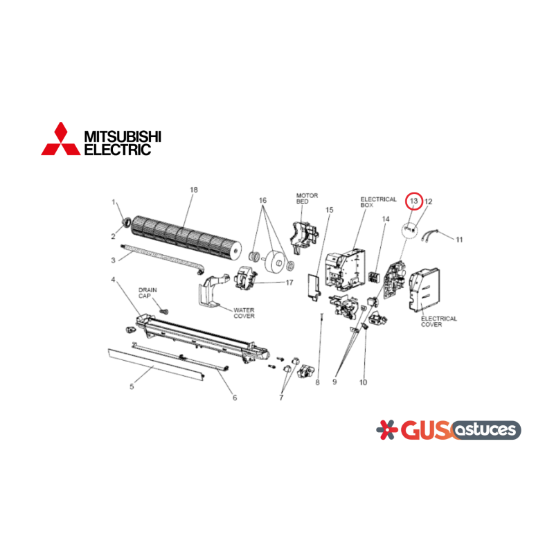 Fusible T2WL3V382 Mitsubishi