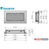 Grille d'air repris avec filtre