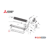 Volet inférieur E22C92041 Mitsubishi