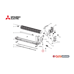 Moteur de balayage E22749303 Mitsubishi