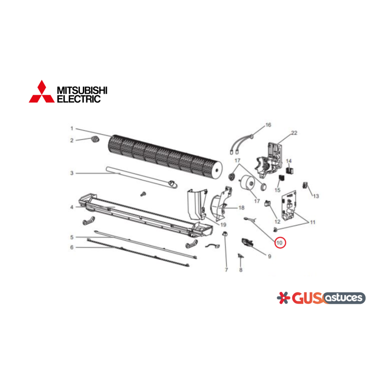 Sonde de température E27518308 Mitsubishi