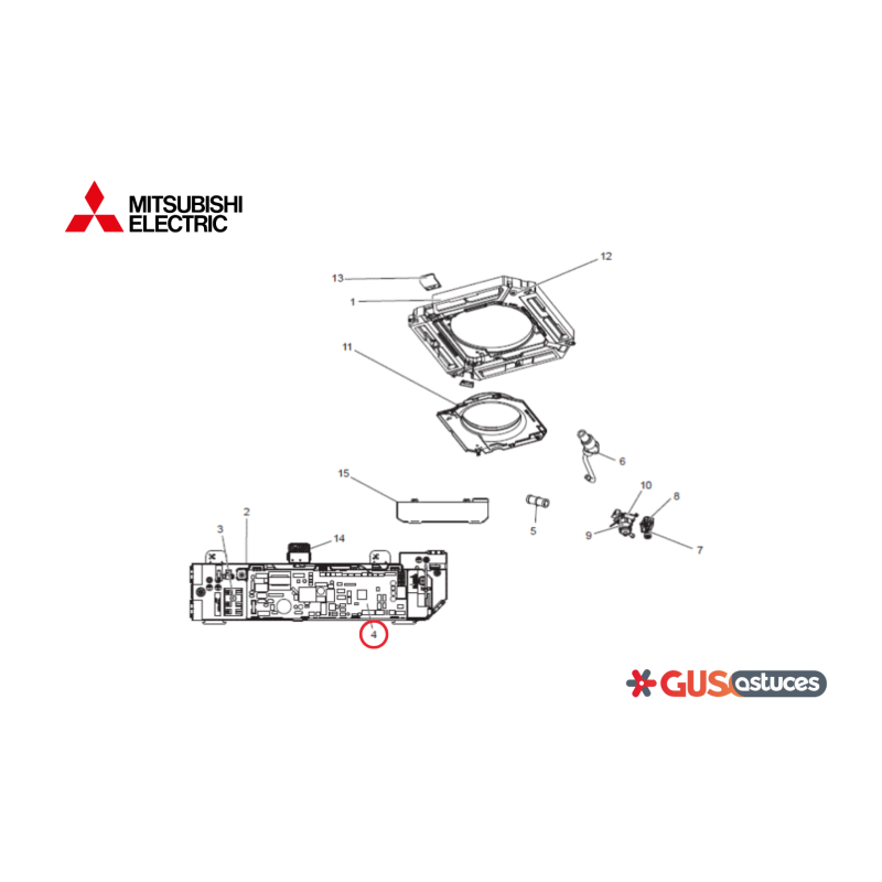 Carte de contrôle S70B40310 Mitsubishi