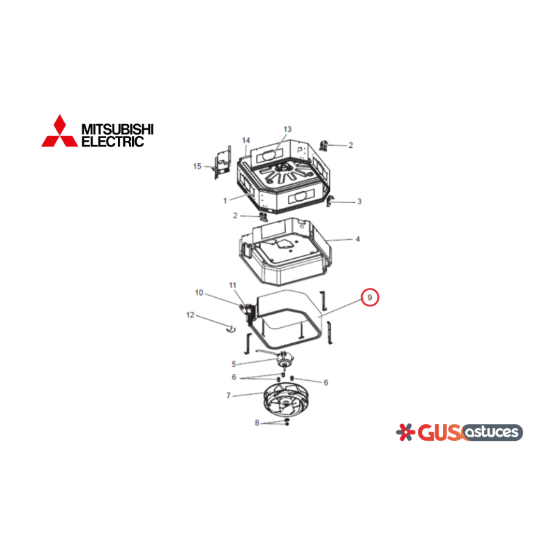 Échangeur S70B30480 Mitsubishi