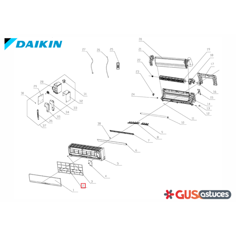 Filtre 5013491 Daikin Filtre 5013491 Daikin
