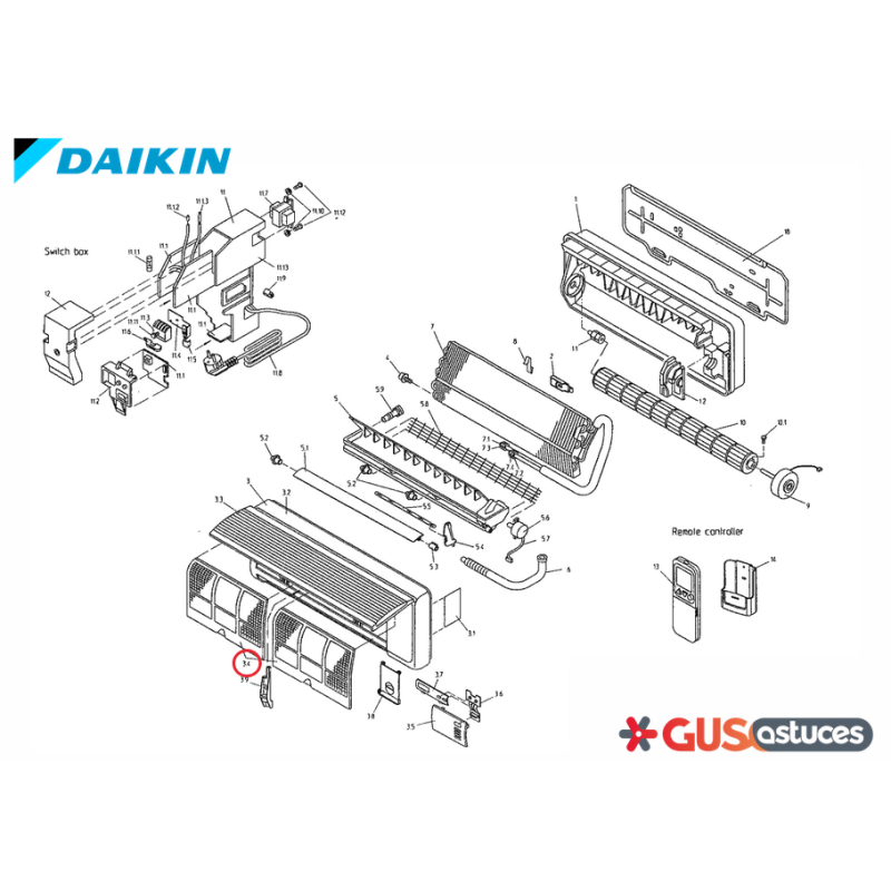 Filtre à air 0839260 Daikin