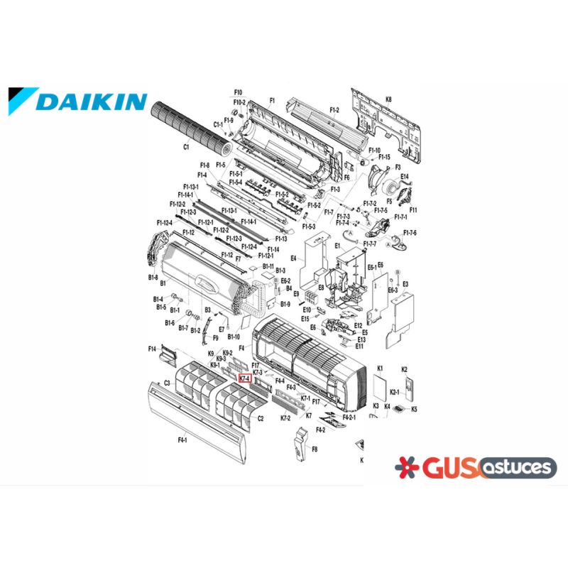 Filtre photocatalyseur 5001431 Daikin Filtre photocatalyseur 5001431 Daikin