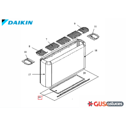 Filtre à air 443123P Daikin