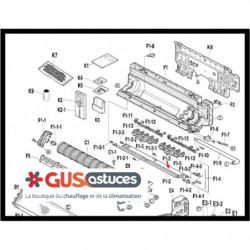 Volet balayage inférieur 1390078 Daikin