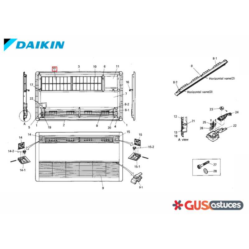 Filtre à air 0369398 Daikin Filtre à air 0369398 Daikin