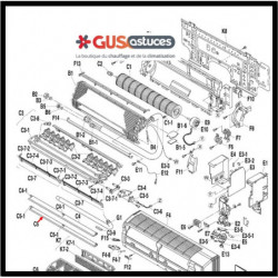 Volet de balayage bas 1590645 Daikin