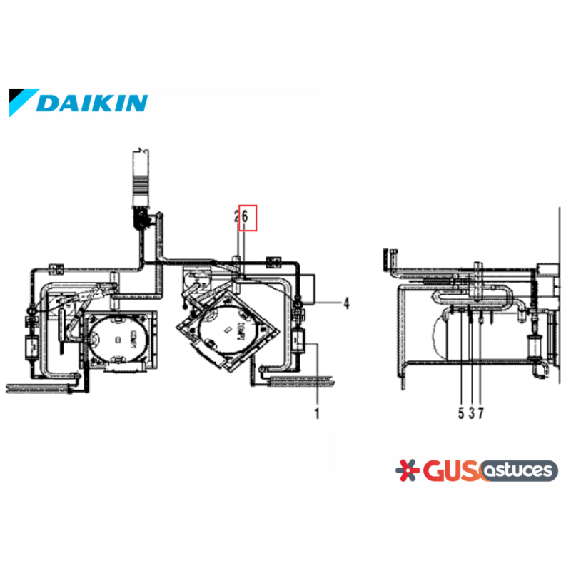 Bobine vanne 4 voies 8500358 Daikin
