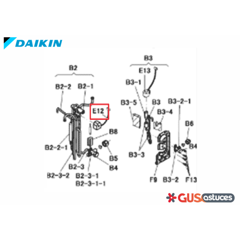 Bobine vanne 4 voies 5012669 Daikin