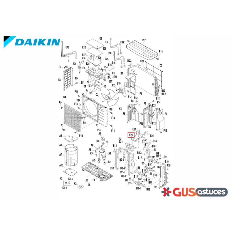 Bobine vanne 4 voies 5015919 Daikin