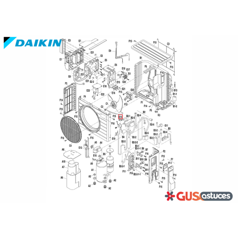 Bobine vanne 4 voies 5008238 Daikin