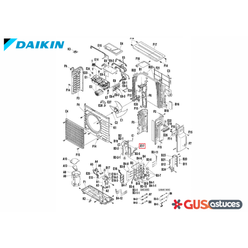 Bobine vanne 4 voies 5015975 Daikin