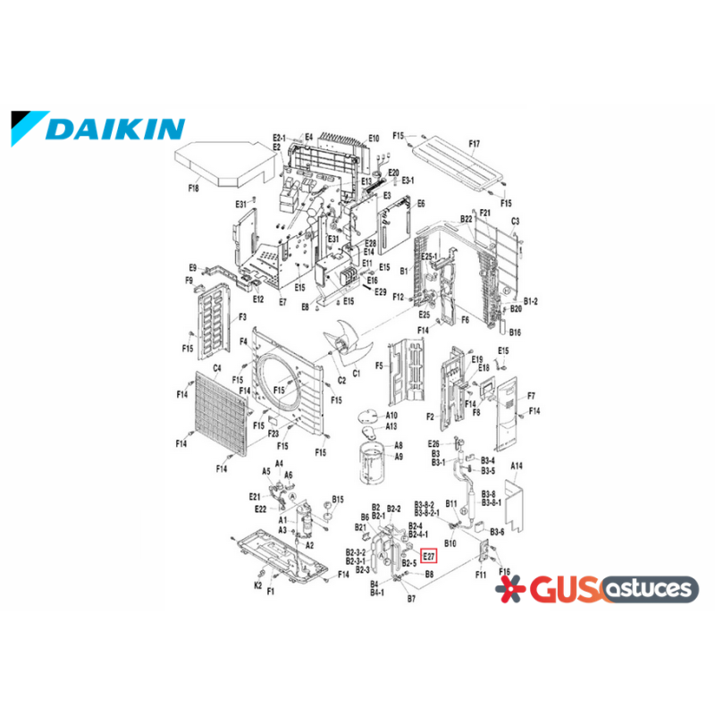 Bobine vanne 4 voies 5012670 Daikin