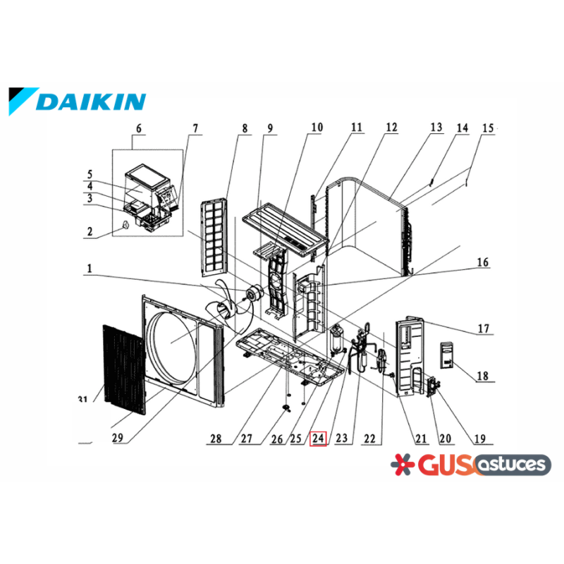 Bobine vanne 4 voies 5012341 Daikin