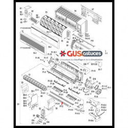 Volet de balayage supérieur 1396401 Daikin