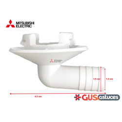 Sortie évacuation des condensats E22817704 Mitsubishi