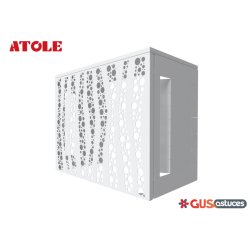 Cache climatisation Bubble Blanc Atole