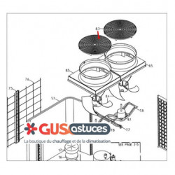 Grille de soufflage 0633619 Daikin