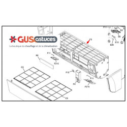 Ensemble de grille avant 5036626 Daikin