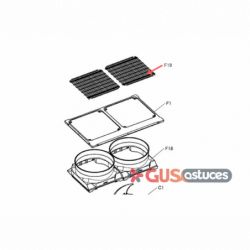 Grille de soufflage 5009525 Daikin