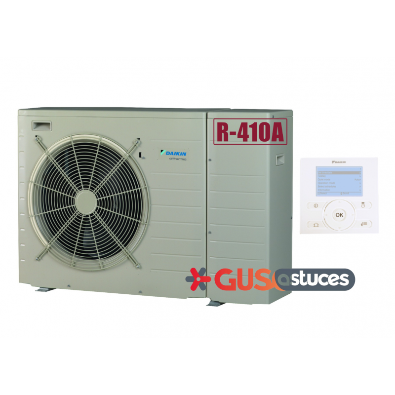 Pompe à chaleur monobloc Daikin R410-A EDLQ05 et EDLQ07