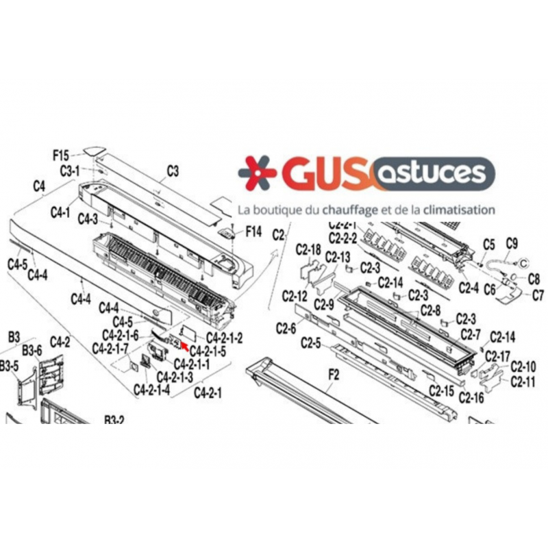 Platine indication 5007498 Daikin