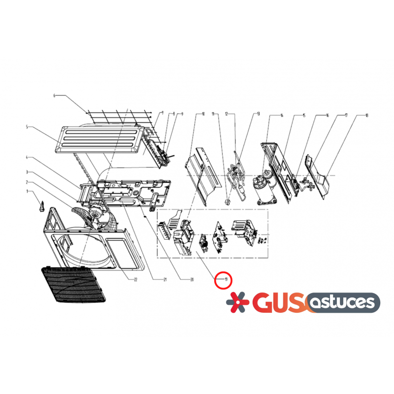 Boîtier électrique complet 5012228 Daikin