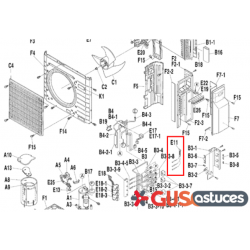 Ensemble de sondes R4T~R5T 158550J Daikin