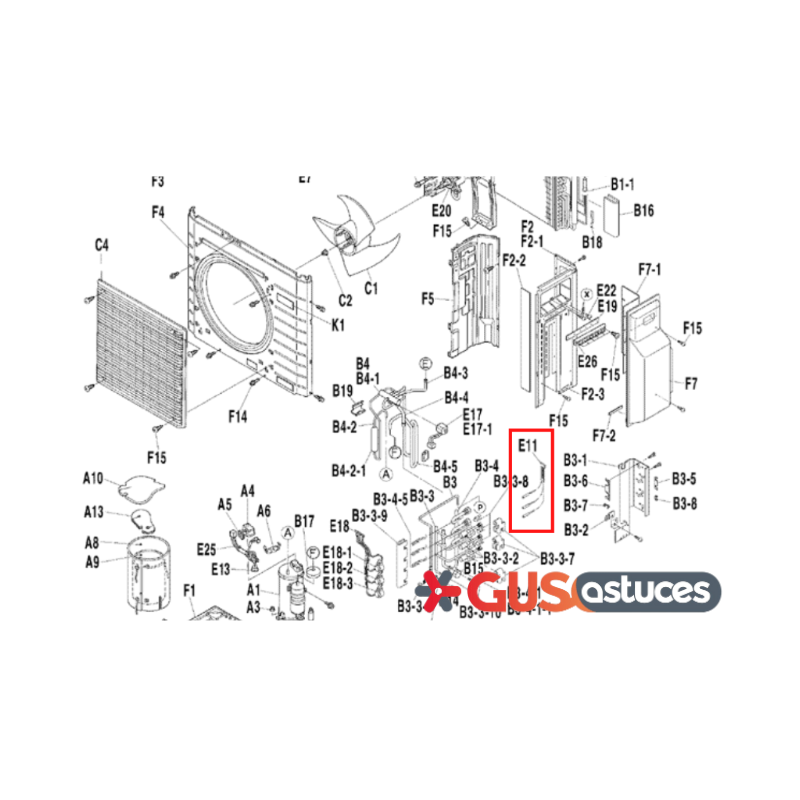 Ensemble de sondes R4T~R5T 158550J Daikin