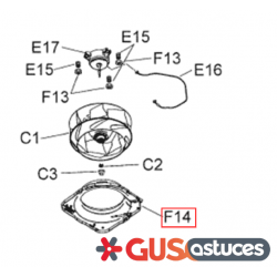 Support turbine 5010995 Daikin