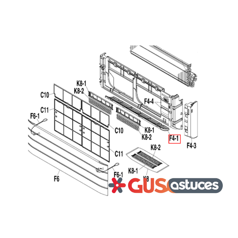 Grille d'aspiration 5007538 Daikin