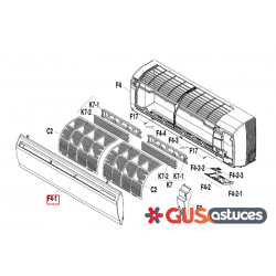 Panneau avant 5006618 Daikin